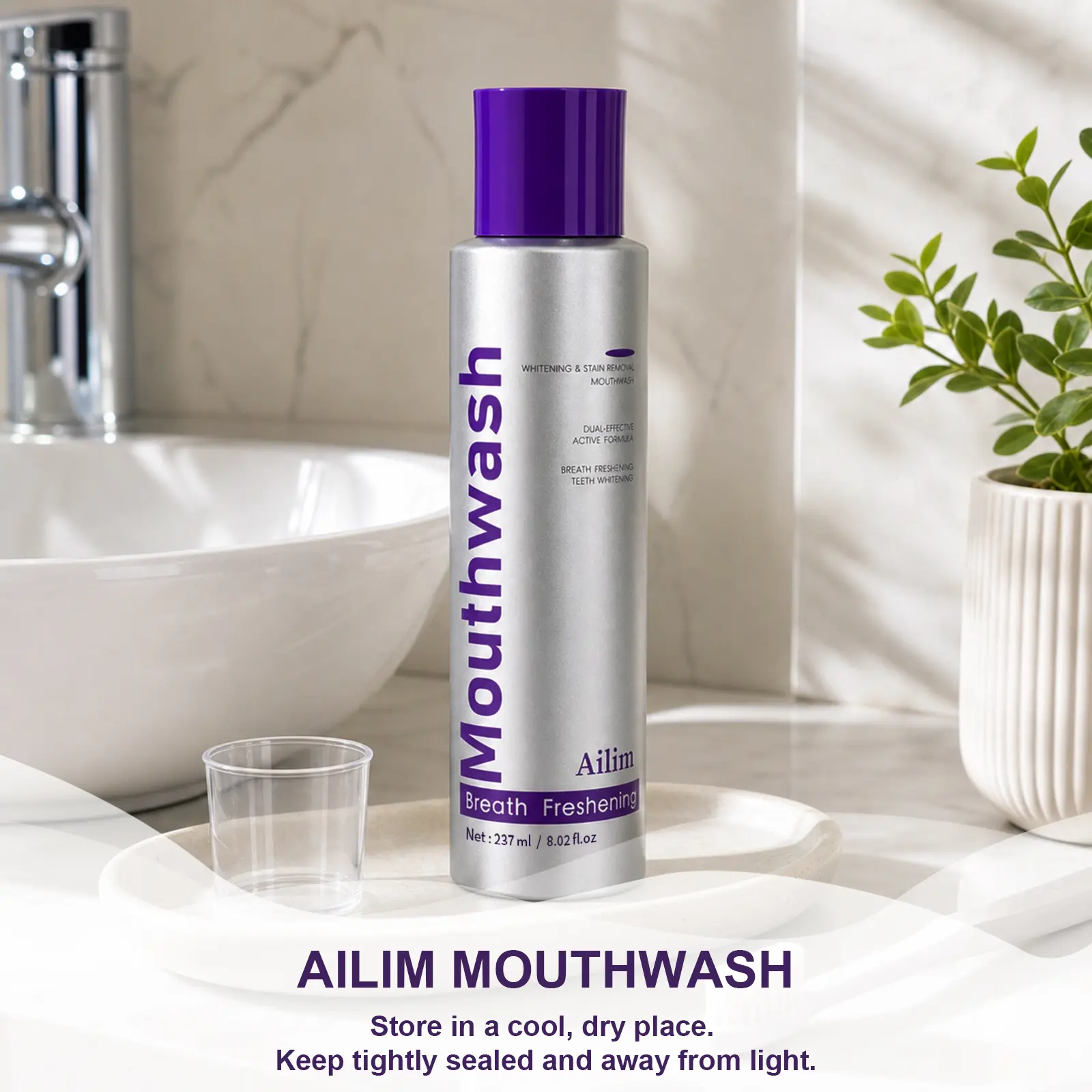 [New]Ailim Whitening & Stain Revmoal Mouthwash Complete Care Mouthwash, Fresh Breath, Plaque Control & Daily Oral Hygiene Rinse