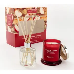 HomeWorx by Slatkin & Co. Reed Diffuser & 8oz Candle Gift Set