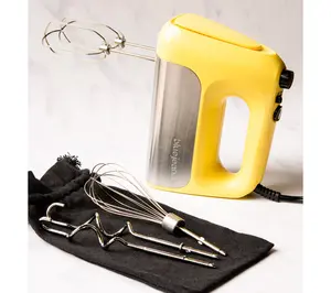 lue Jean Chef Variable Speed Hand Mixer with Dough Hooks and Whisk