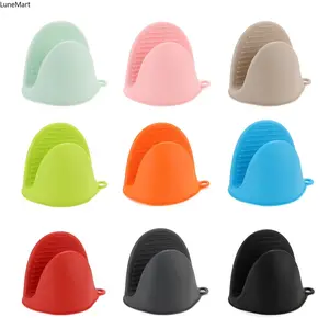 2 Pairs Mini Oven Gloves Silicone Heat Resistant Cooking Pinch Mitts Potholder for Kitchen Cooking & Baking