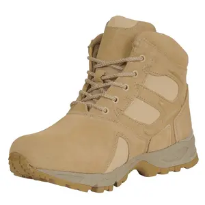 Rothco Forced Entry Desert Tan Deployment Boots - Men's Tactical Boot, Suede Leather Closed Footwear, 6 Inch - Walking Shoes, Boy, Men’s, Women’s  Lace Comfort Breathable