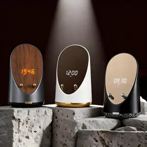 KAWOO Smart Sensing Speaker Phone Stand, Wireless Charging Bluetooth Speaker, Induction  Speaker, with Sound Amplifier, Electronic Alarm Clock, for reading while charging, listening to audio books and watching videos