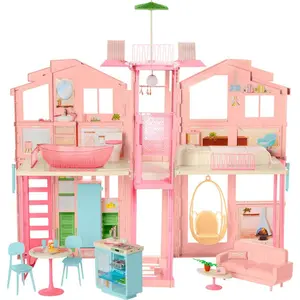 Barbie Hearth & Hand Townhouse Playset with 3 Levels & 40+ Pieces Including Furniture & Accessories Barbie Hearth & Hand Townhouse Playset with 3 Levels & 40+ Pieces Including Furniture & Accessories