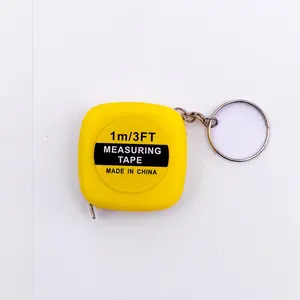1m Mini Tape Measure Keychain, Portable Square Measuring Tool for Home Use, Ideal for Students and Clothes Measurement