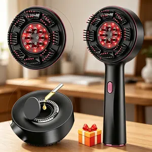 Electric Scalp Massager Brush, 3 Modes Simulated Finger Pressing, 10-Minute Auto-Off, Ideal for Scalp Relaxation & Stress Relief, Lightweight