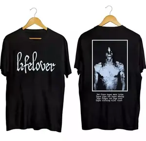 [SALE UP TO 30%] DOUBLE SIDED Lifelover Band Black T-shirt, Gothic Metal Band Tee, Dark Rock Graphic Shirt, Unisex Concert Tour Shirt, Retro Music Fan Merch, Emo Metal Streetwear Tee, Alternative Rock Gift, Vintage Band Graphic T-Shirt