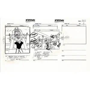 Jim Lee Wildc.a.t.s. Wildcats Production Animation Storyboard Nelvana 1994-5 D1-069