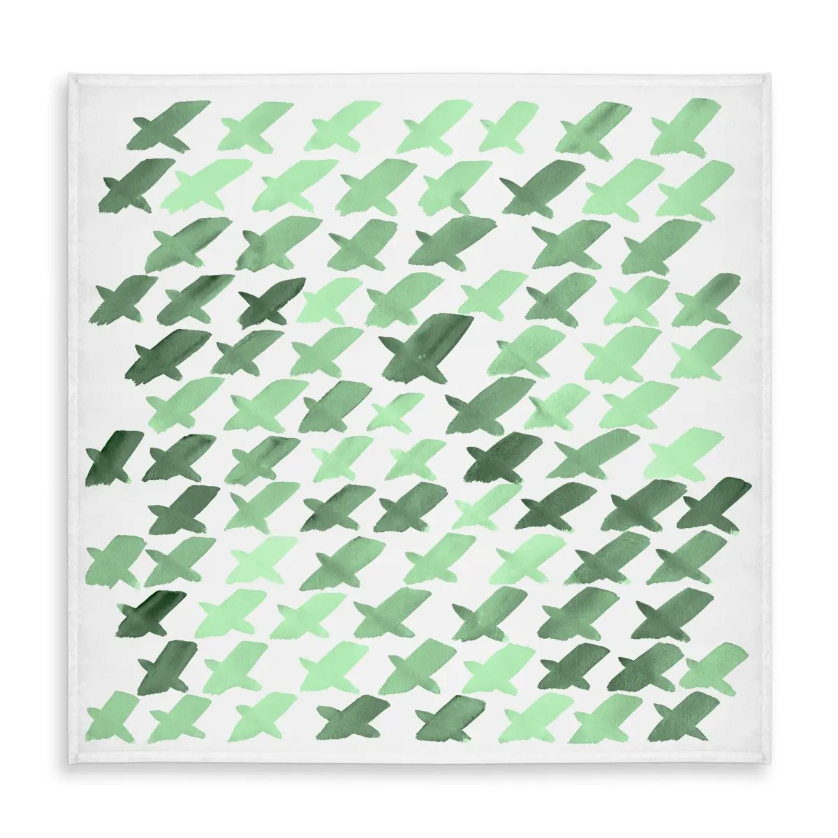 360 Stand Square Shape 58x58in Mint Indoor-Outdoor Tablecloth - Stain-Resist, Green-Printed, Easy Care, Modern Look Household Textile for Home Decor (Model C1TC5858HXWWKZ), 58" X 58", Casual Family Dinners, Casual Meals, Wipe Clean