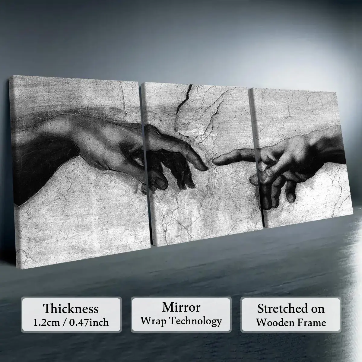 Wooden Framed Canvas Painting, 3 Counts/set Hand Pattern Wall Art, Modern Art Wall Decoration, Home Decoration Canvas Prints Poster, Solid Wooden Frame, Artistic, Universal Aesthetic Wooden Framed Canvas Painting, 3 Counts/set Hand Pattern Wall Art, Modern Art Wall Decoration, Home Decoration Canvas Prints Poster, Solid Wooden Frame, Artistic, Universal Aesthetic