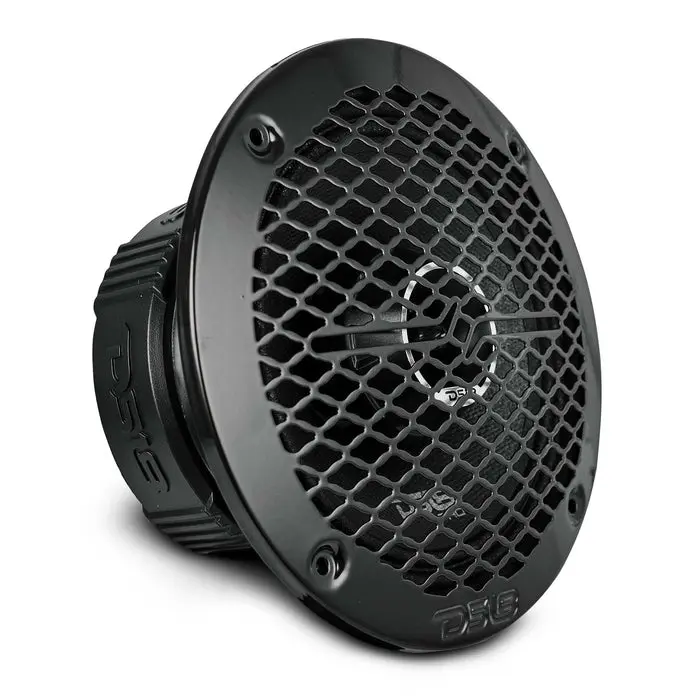DS18 6.5-in Coaxial Mid-Range Woofer with Built-In Bullet Tweeter & Grill, Water-Resistant Car Audio Speaker, 225W RMS, 450W Peak, 4-Ohm, Ferrite & Neodymium Magnets