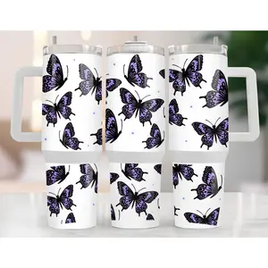 UVDTF 40 oz Cup Wrap Butterflies 3015