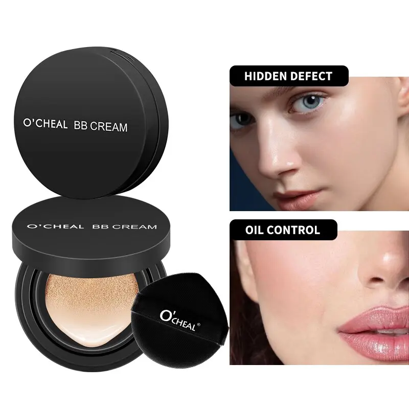 Cushion BB Cream Foundation, Lightweight Hydrating Concealer Cushion, Buildable Coverage for All Skin Types, Everyday Glow Makeup