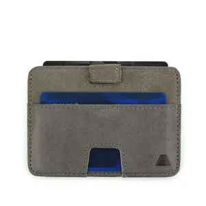 The Turner Slim Leather Wallet by Andar – RFID-Blocking Minimalist Wallet with Pull Tab | Full-Grain Leather Card Holder for 1–8 Cards, Lightweight Carry