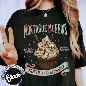 Montague Muffins Leather And Lark T-shirt, Butcher And Blackbird Book Series For Fan T-shirt, Gift For Book Lover T-shirt