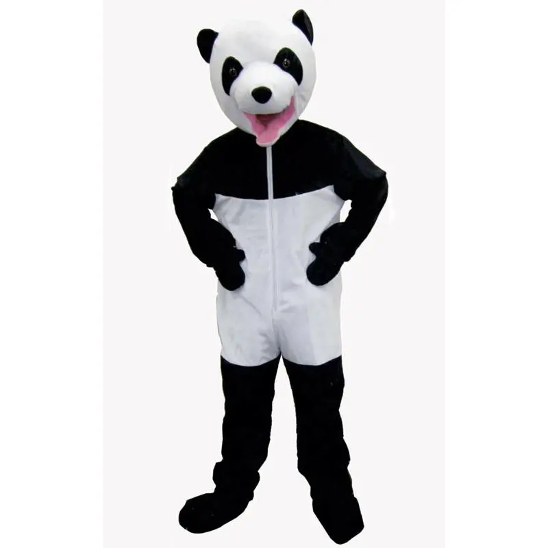 212 MAIN Unisex Giant Panda Dog & Cat Costume Jumpsuit - Soft Polyester Adult Pet Outfit for Animals, Zippered-Closed Design, Cartoon Costumes, Head Mask