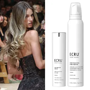 ECRU New York Backstage Bundle - Silk Nectar Serum 1.3 oz & Body Building Fiber Mousse 6.76 oz for Smooth Frizz-Free Shine Haircare Set