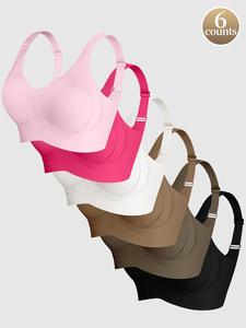 women's solid wireless bra, soft comfortable breathable bra, women's lingerie for all seasons