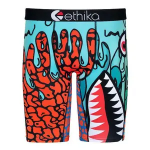 Ethika Men's Staple New Reality Brain Waves Boxer Briefs