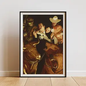 New Vegas Fallout Travel Poster, Fallout Poster New Vegas Mr. House Wall Art Print Gift for Gamers  Video Game Poster (NO FRAME)