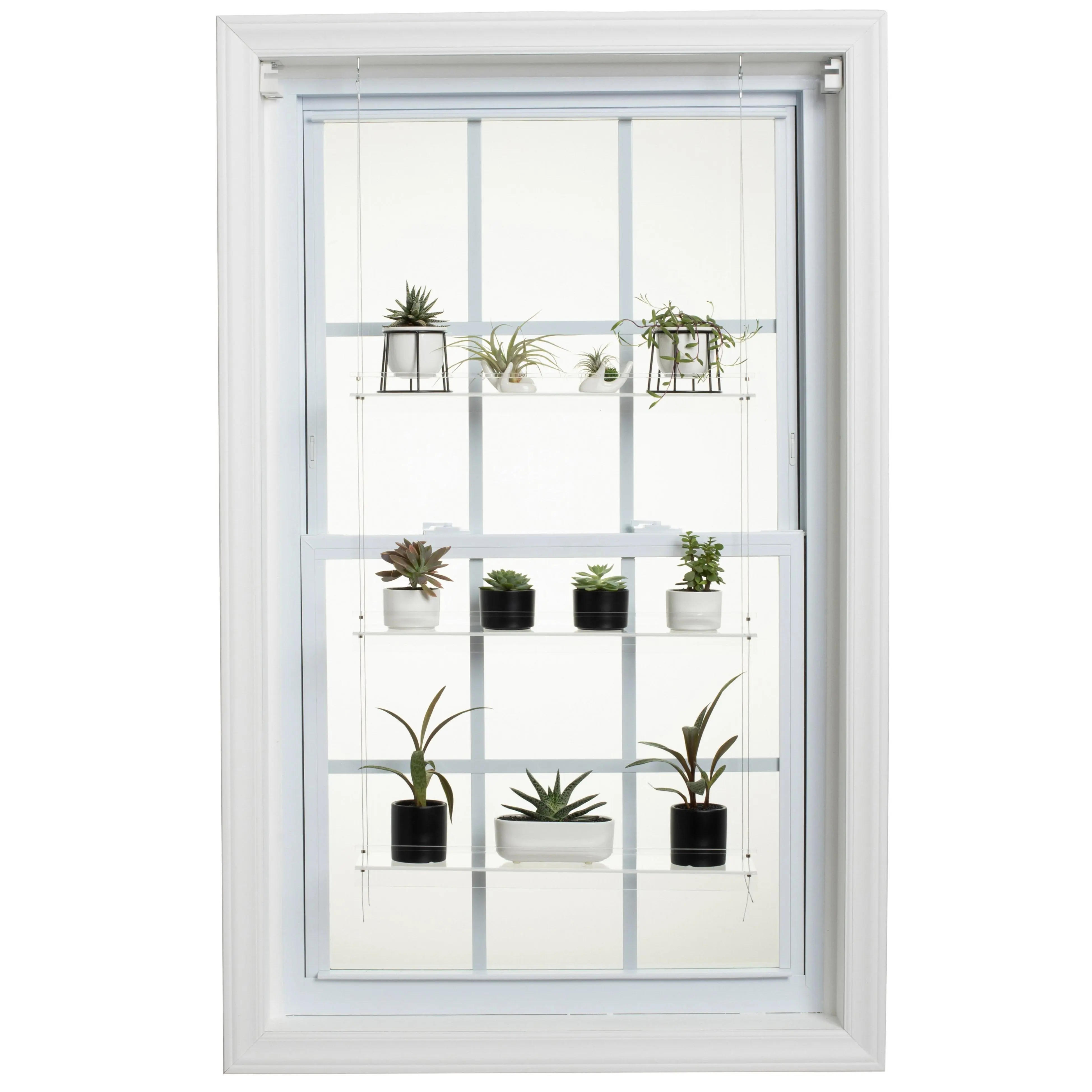 Hanging Window Plant Shelf - 3 Shelf Hanging Window Plant Shelf - 3 Shelf