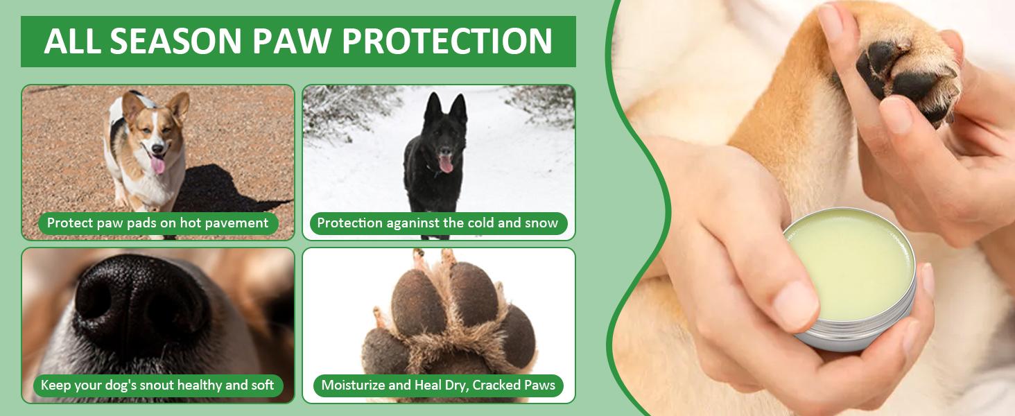 Dog Paw Cleaner Kit No Rinse Waterless Soap-Free Cleanser for All Breed Sizes with Healing Balm for Dry Cracked Paws Protector Care Set,valentine's day gifts for her/him