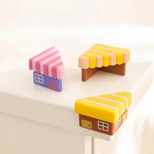 Soft and cute house design protective cover, child safety protection rubber anti-collision corner, cartoon house safety protection tool