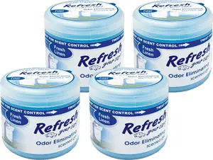 !Fresh Linen Scent Scented Gel Air Freshener, .oz,  Pack