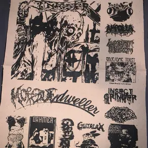 Goregrind patches sheet misprints