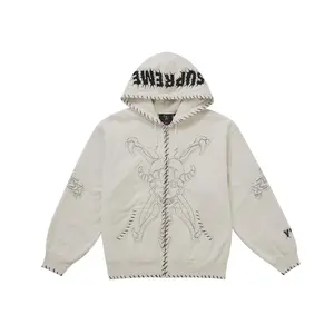 Supreme Men's Y's by Yohji Yamamoto Zip Up Hooded Sweatshirt Natural, from StockX