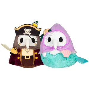 Mini Squishable Pirate & Mermaid Plague Set Plush Toys