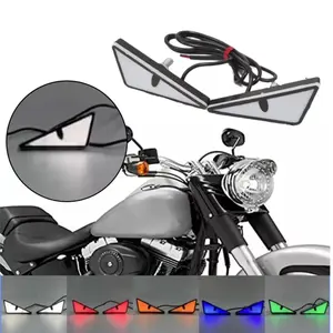 Car LED Devil Eyes Light,Universal Demon Eyes Headlight Motorcycle Mini Turn Signal Flasher Tail Lamp,Auto Decoration Lights