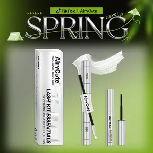 AiryCute Lash Kit Essentials | Strong Hold, Waterproof & Remover-Safe for Flawless Lashes Latex-Free Waterproof Bond Seal & Remover for Sensitive Eyes - Biotin&VE Ingredients - Long Lasting Formula - Pool-Proof Rainy Day Proof