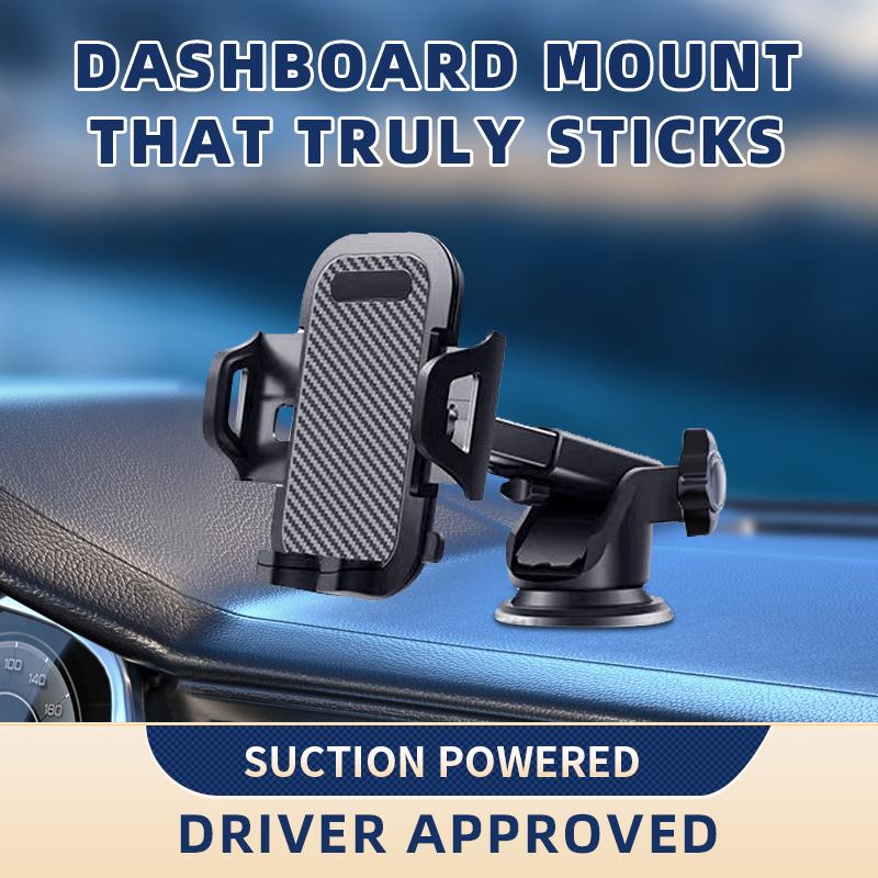 Universal Phone Mount, Dashboard & Windshield Suction Cup Cellphone Holder for iPhone Samsung, Google, All Smartphones Accessories Grip Stand