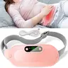 Women's Vibrating Heating Pad with Belt - 2200mAh Abdominal & Waist Cramp Relief Massager, 3 Massage Modes, 3 Heat Levels, Quiet 20dB Use, Heat + Vibe Personal Care Gadget, Ideal Winter Gift for Girlfriend