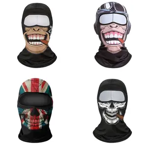 3D  Face Mask with Ears – Ski Balaclava for Festivals, Raves, Skiing, Halloween, and Outdoor Activities