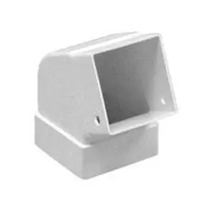 212 MAIN Euramax White GSW Elbow Down Pipe Gutter - Downward Flow Water Drainage Elbow Pipe for Sailing Water Sports Activities