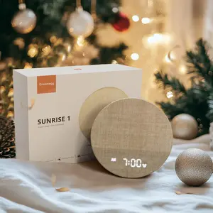 Sunrise Alarm Clock and Sound Machine Nightlight, Home Decor, Digital Dimmable Clock for Bedroom, 26 Sleep Sounds, White Noise Machine for Adults, Wake Up Light Alarm Clock