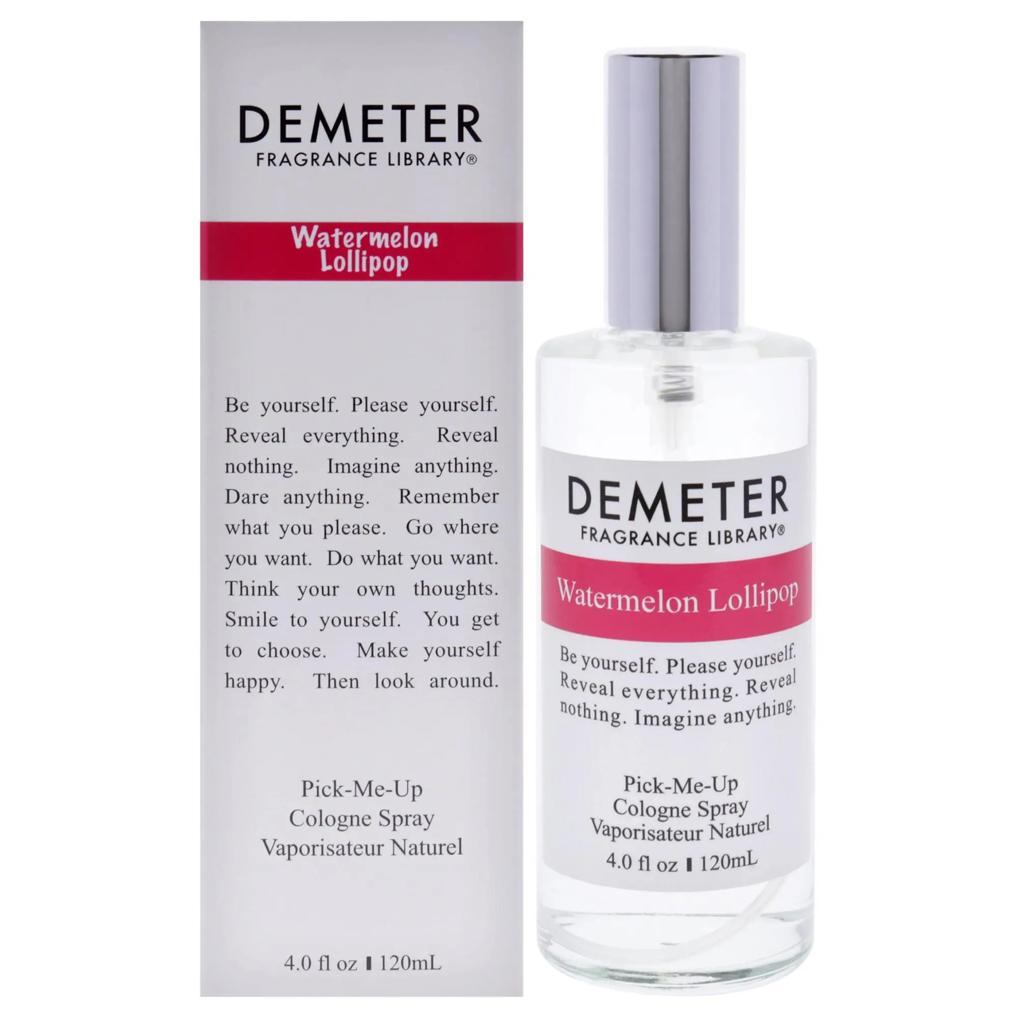 Demeter Watermelon Lollipop Unisex Fragrance Cologne Spray - 4oz Fresh Fruit Scent, Light Spritz, Spray Anytime