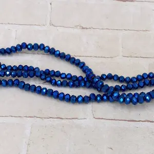 4mm Crystal Glass Rondelle Beads DIY Jewelry Bracelet Accesories Loose Beads