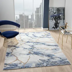 Sam's Rugs Ultra Soft Area Rug - Modern Abstract Design for Indoor Living Room & Bedroom - Stain Resistant, Easy to Clean
