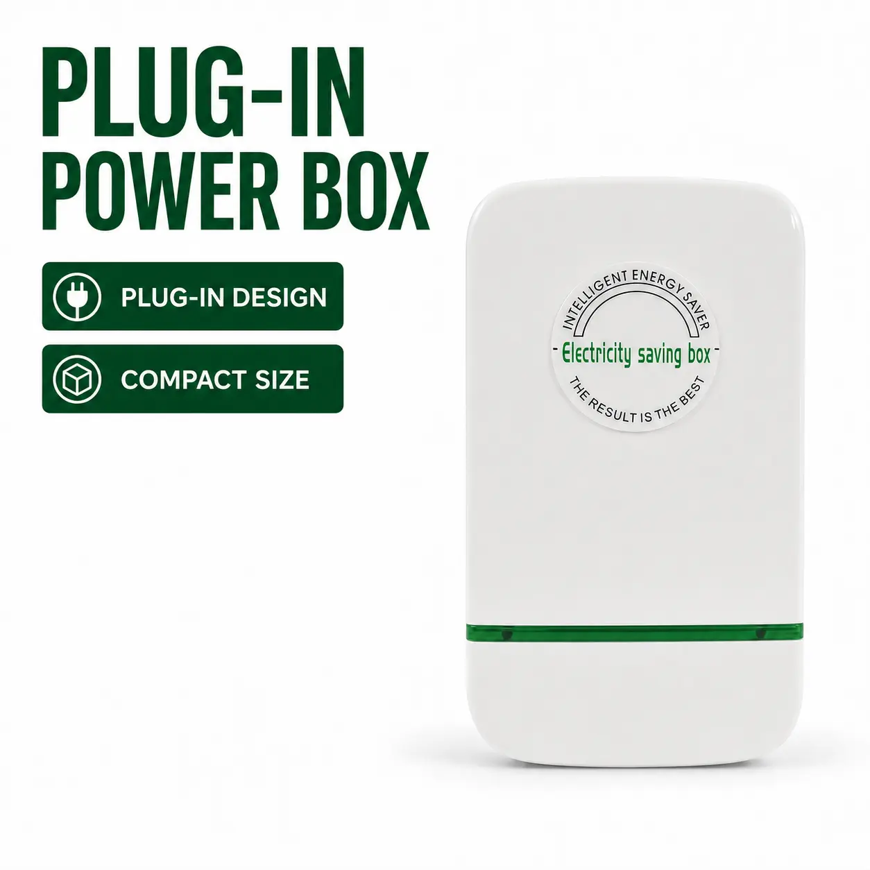 1PC Plug-In Power Box, Compact US Plug Electrical Device for Home, Office, Restaurants and Factory Use