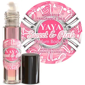 MOBETTER FRAGRANCE OILS YAYA Sweet & Pink Perfume Body Oil for Women | Long-Lasting Roll-On Scent | Alcohol-Free Parfum Fragrance | Travel Size Fragrance Oil for Her
