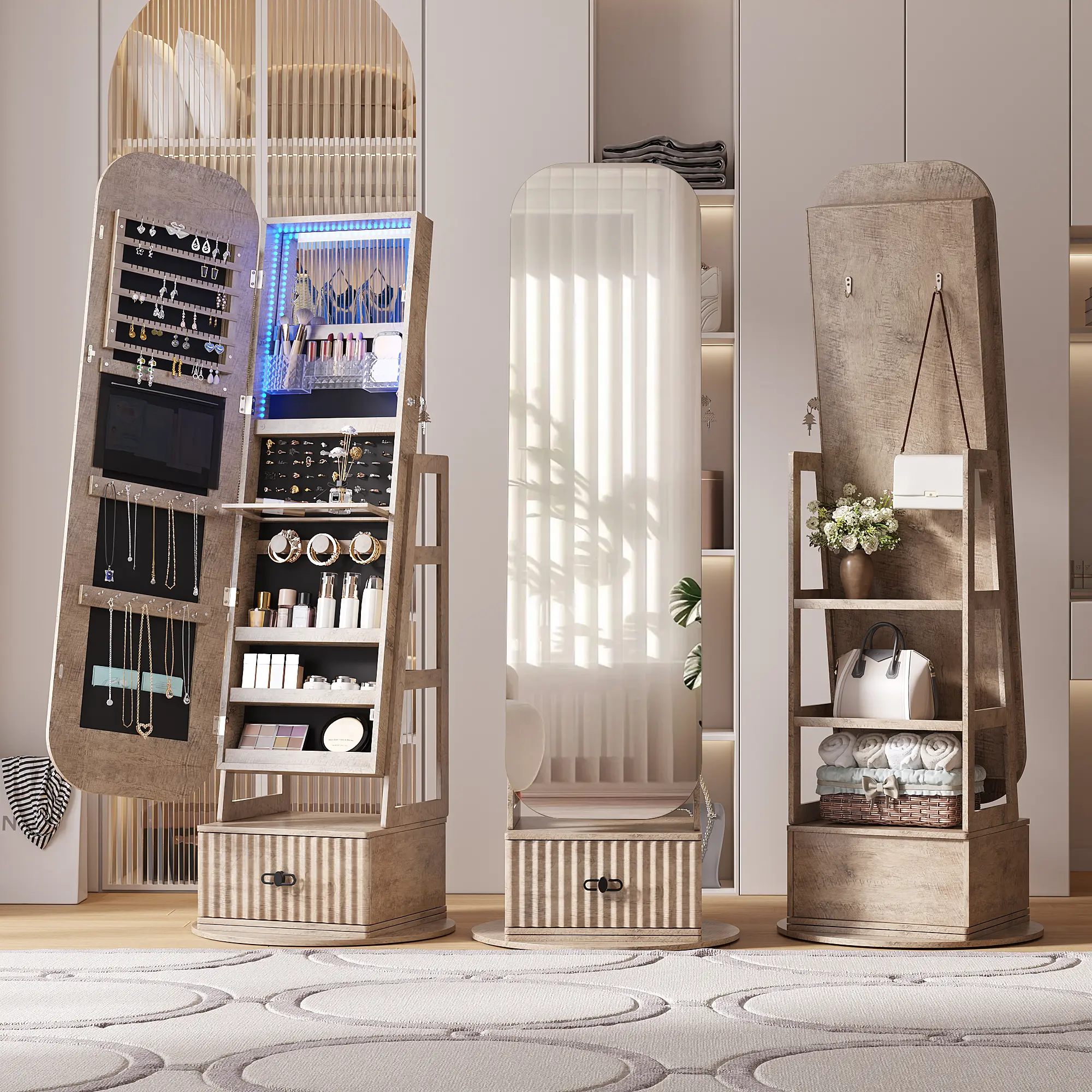 wood(general external mirror)