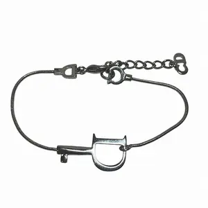 Pre-owned Dior Zinc Alloy Small Leather Goods Bracelet