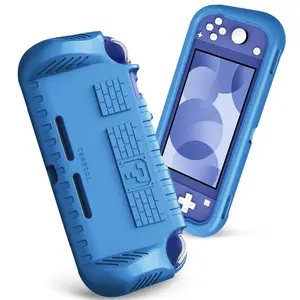 FINTIE Kid-Friendly Shockproof Case for Nintendo Switch Lite w/2 Game Card Slots - Ultra-Light Protective Cover for Switch Lite Console