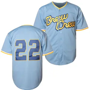 Men'S Baseball Jersey -Embroidered Logo, Lightweight & Breathable for Sports & Casual Wear, Baseball Jersey, Breathable Clothing