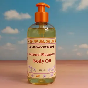 Almond Macaroon Body Oil, Hydrating Skin-Nourishing Oil for Daily Moisturizing