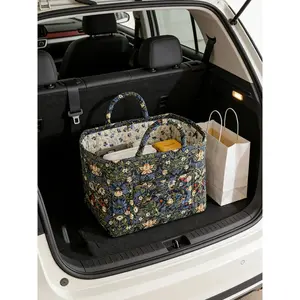 Pattern Fabric Storage Basket, Portable Underwear Organizer, Home Organization for Kitchen Bathroom Bedroom Living Room Office