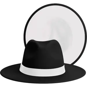 Womens & Mens Fedora Hats, Wide Brim Fedora Hats for Women Men