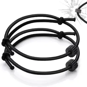 Car Window Breaker Bracelet, 2 Pieces Car Glass Breaker Wrist Strap with Tungsten Carbide Bead Emergency Car Escape Tool Tempered Safety Self Rescue Tool